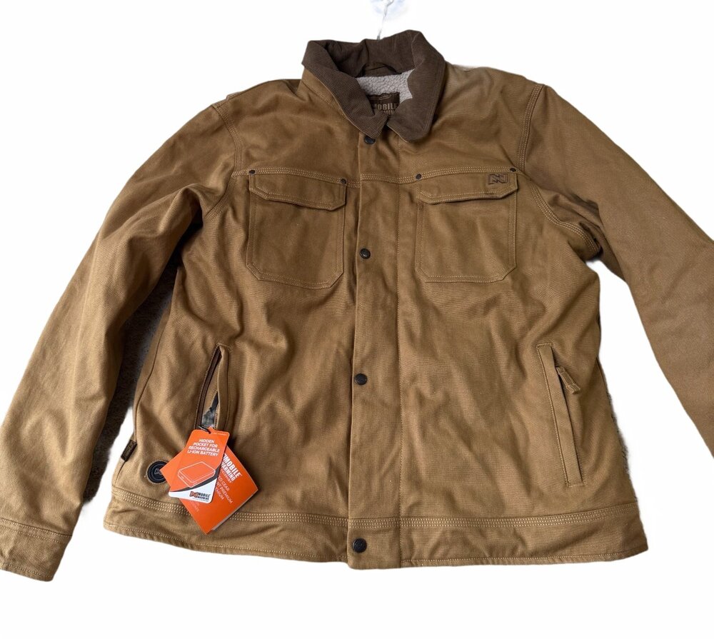 NWT Mobile Warming Technology by FIELDSHEER Ranch Standard Jacket Brown Size XL